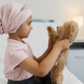 child suffering from cancer